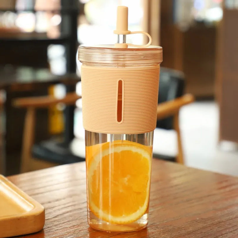 Portable Double-Layer Plastic Cup