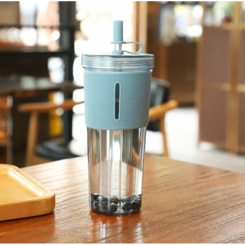 Portable Double-Layer Plastic Cup