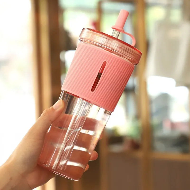 Portable Double-Layer Plastic Cup